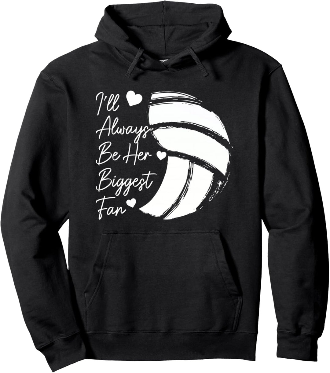 Volleyball Mom Her Biggest Fan Volleyball Tochter Pullover Hoodie