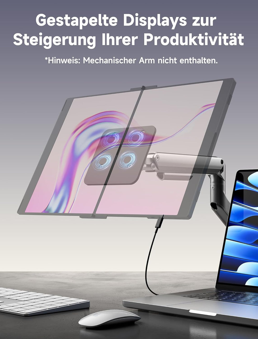 JSAUX Snap VESA-Adapter für FlipGo 16" & 15,6" Lite Tragbaren Dual-Screen-Monitor