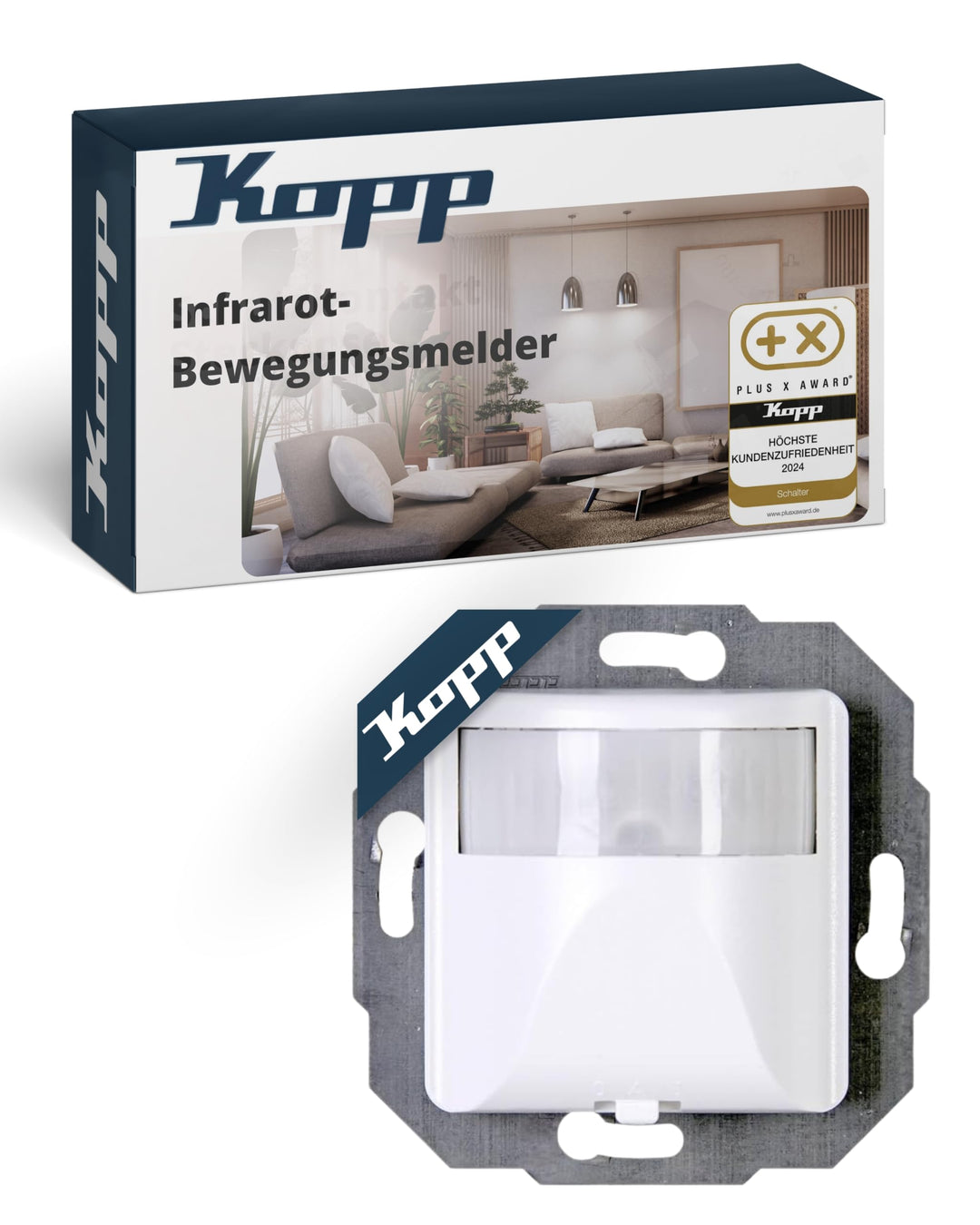 Kopp 805800182 Infra Control T 180° UP IP 20, Arktis-weiss, 2-Draht 2-Draht Arktis-weiss, 2-Draht Ar