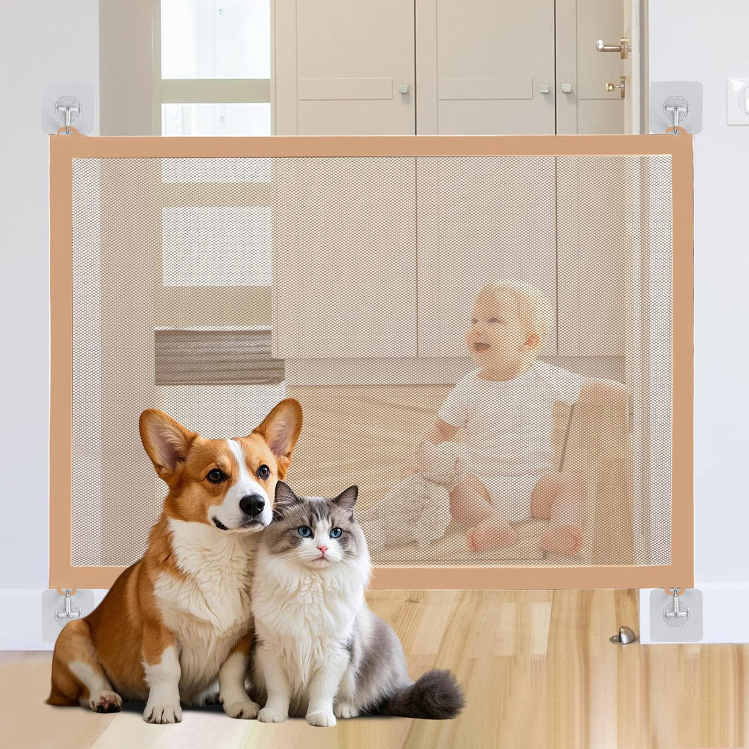PETCUTE Haustier Schutzgitter,Haustiere Sicherheitsgitter,Hunde Türschutzgitter Hundeschutzgitter mi