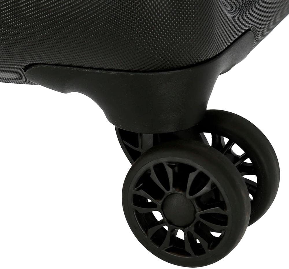 Roll Road Camboya Kabinentrolley, Schwarz, 40 x 55 x 20 cm, Hartplastik, seitlicher Kombinationsvers