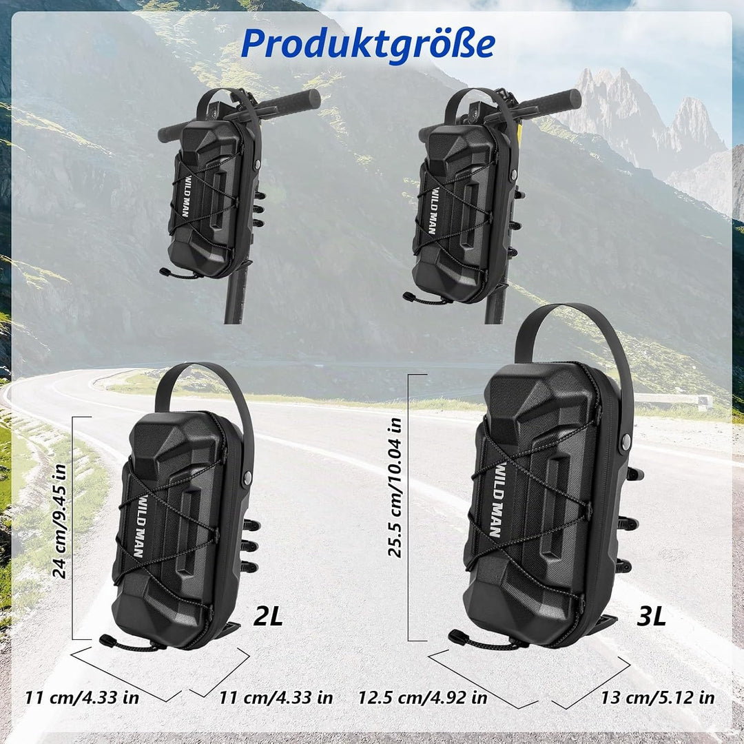 flintronic Scooter Tasche für Roller, 2L/3L Lenkertasche für Elektroroller wasserdichte, Vordertasch