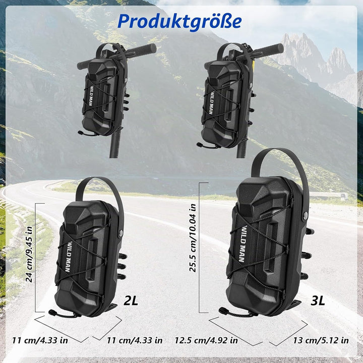 flintronic Scooter Tasche für Roller, 2L/3L Lenkertasche für Elektroroller wasserdichte, Vordertasch