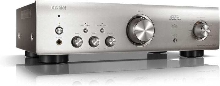 Denon PMA-600NE Vollverstärker mit 70W pro Kanal und Bluetooth, silber Silber Single, Silber Single