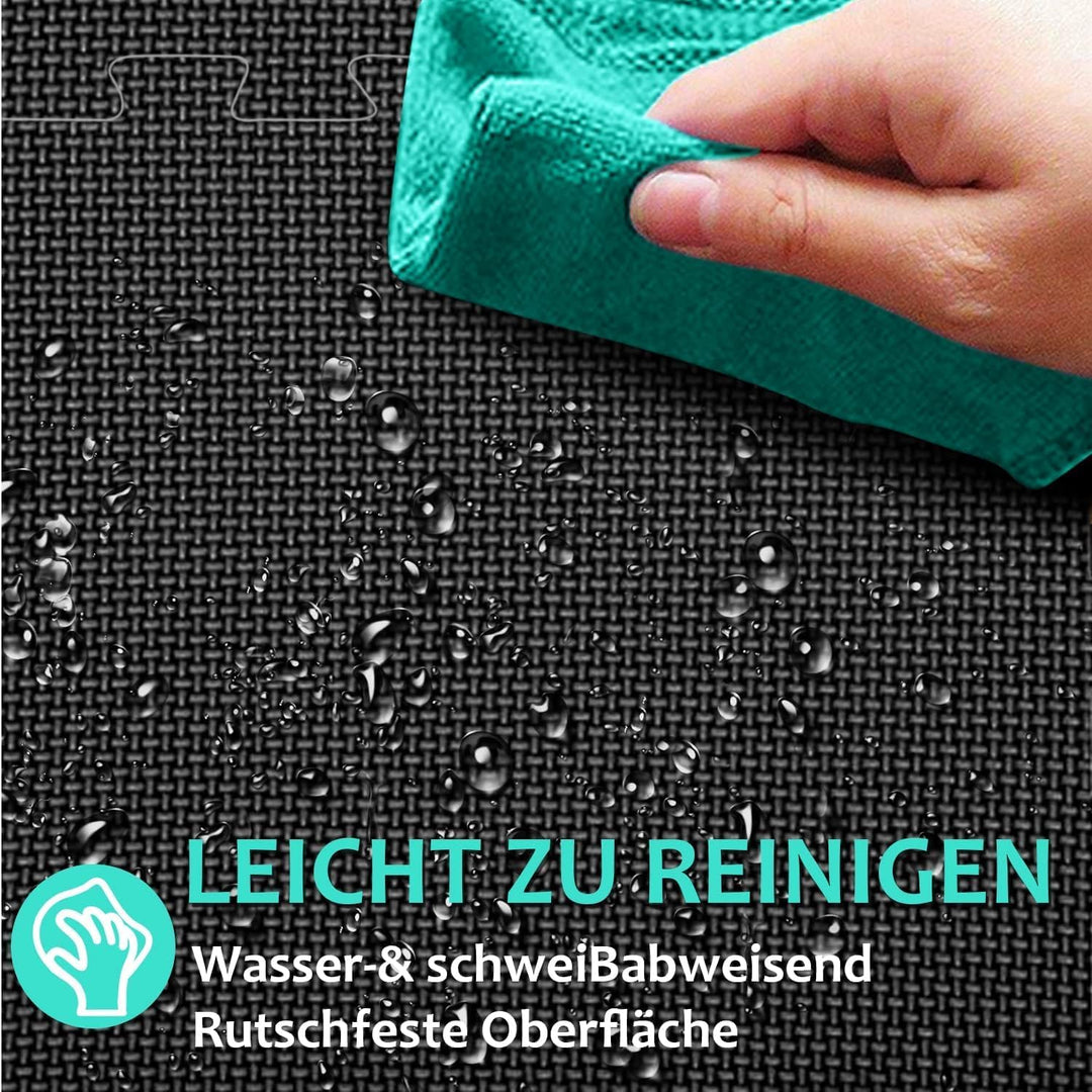 Bodenschutzmatte Fitness Set [31x31cm], 24/36/48 Puzzlematte, Eva Sportmatte Fitnessmatte rutschfest