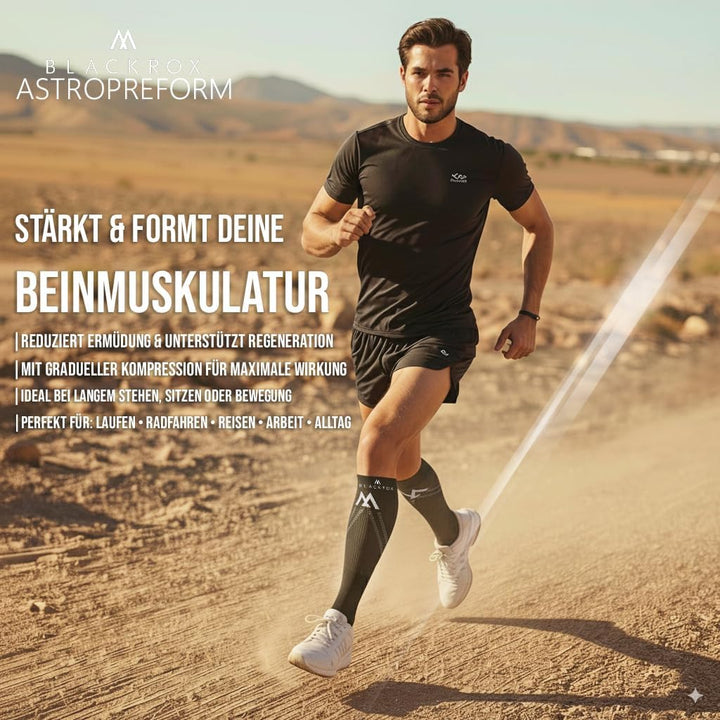 BLACKROX Kompressionsstrümpfe Sport Astropreform Kompressionssocken Vergleichssieger Sportkompressio