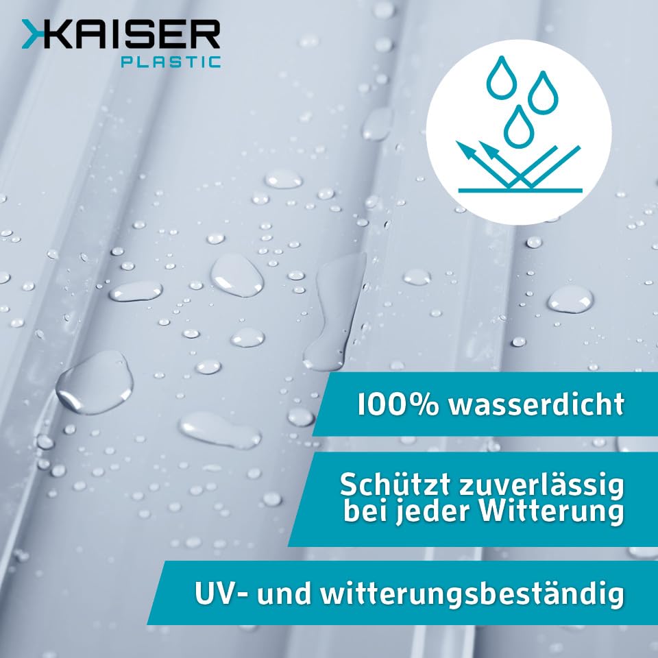 KAISER plastic® Wellplatte | Xtra Strong (PC) | glatt und klar | 76/18-1mm Stärke | 90 x 120 cm | St