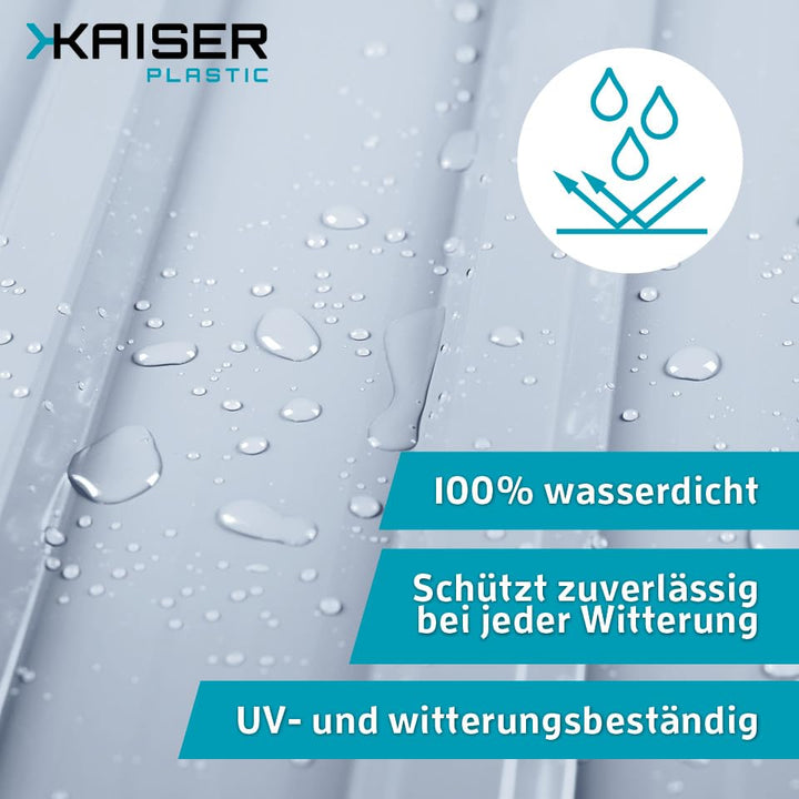 KAISER plastic® Wellplatte | Xtra Strong (PC) | glatt und klar | 76/18-1mm Stärke | 90 x 120 cm | St