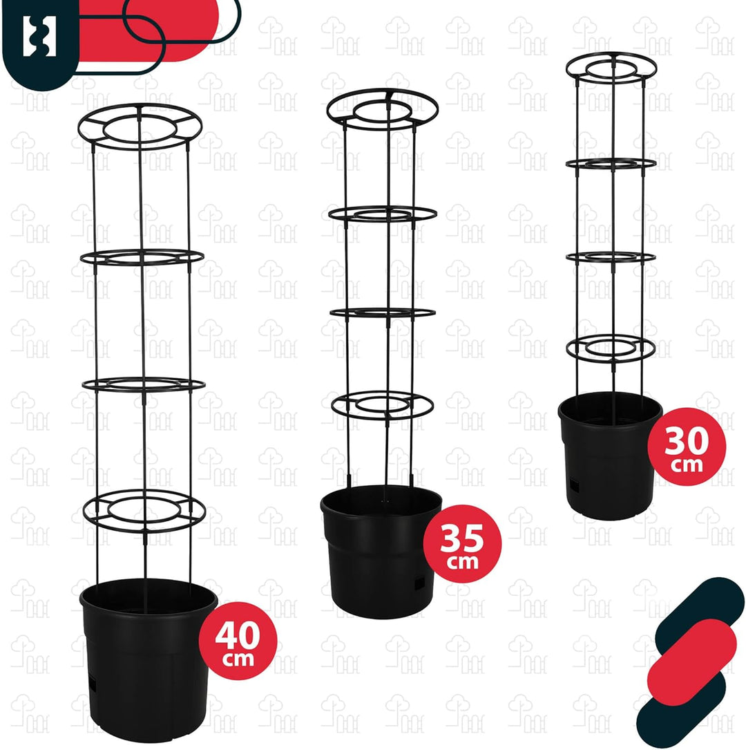 KOTARBAU® Tomaten Rankhilfe - Anzuchttöpf - ⌀ 35 cm H: 128 cm - Pflanzkübel - Blumenkasten - Rankhil