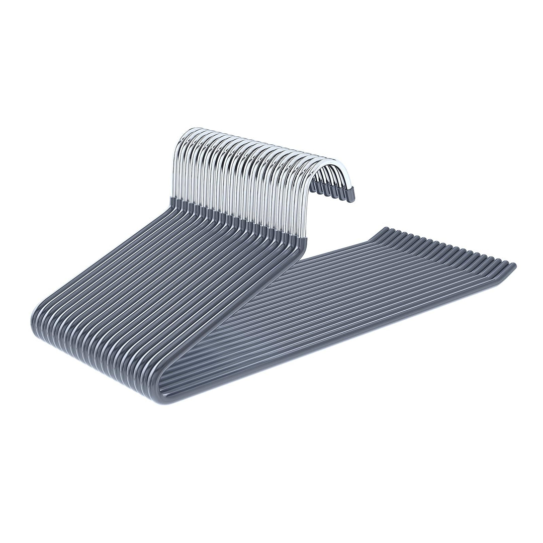 ABHENG Hosenbügel aus Metall, 20er-Pack, Kleiderbügel für Hosen mit offenen Enden, platzsparend, rut