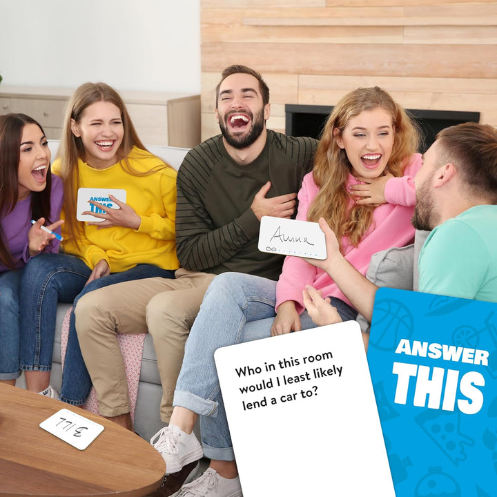 Answer This - English - How Well Do You Know Your Friends? - Fun Party Card Game for Teens & Adults