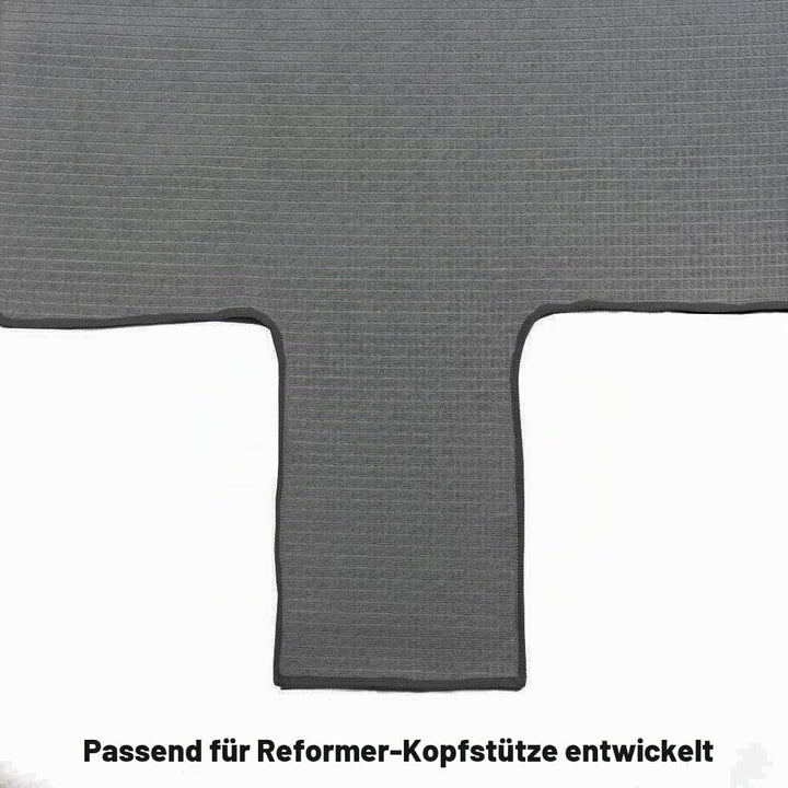 Salt & Honey Rutschfestes Pilates Reformer Matte Handtuch (schwarz), Schwarz