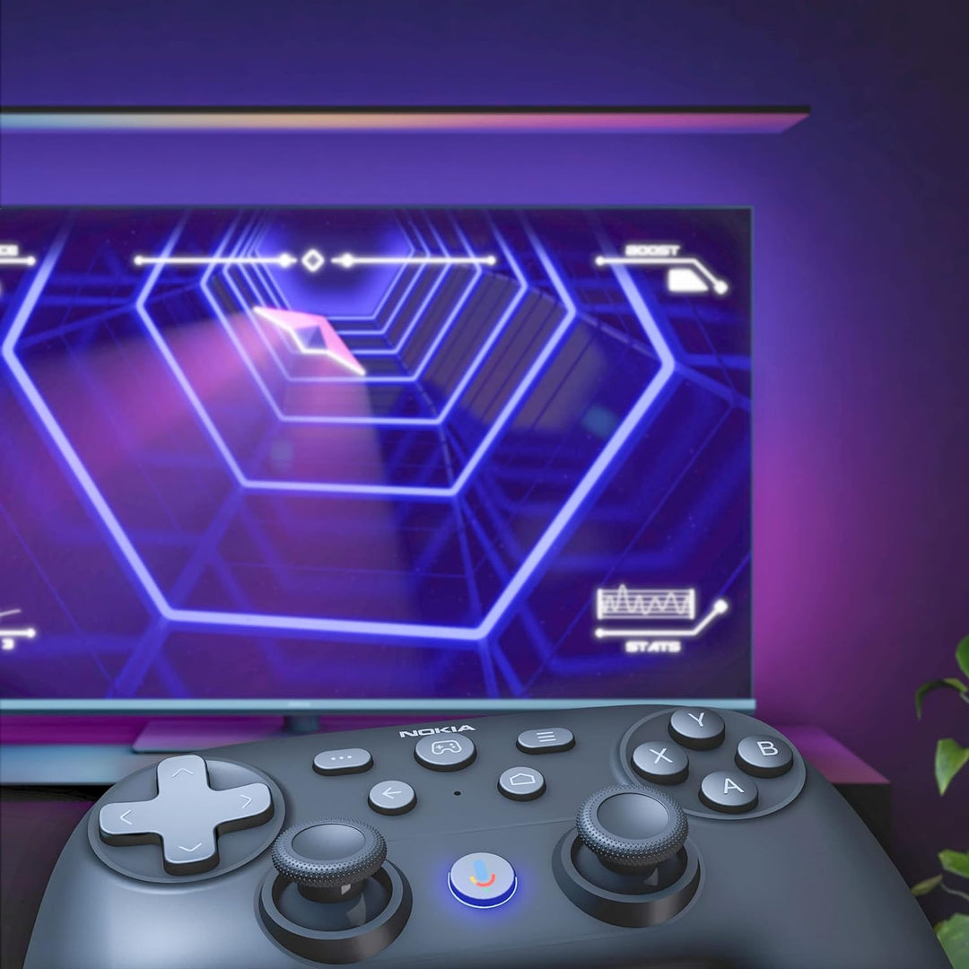 Nokia Bluetooth Game Controller mit Sprachsteuerung - Gamepad mit Google Assistant, Joystick, Fernbe