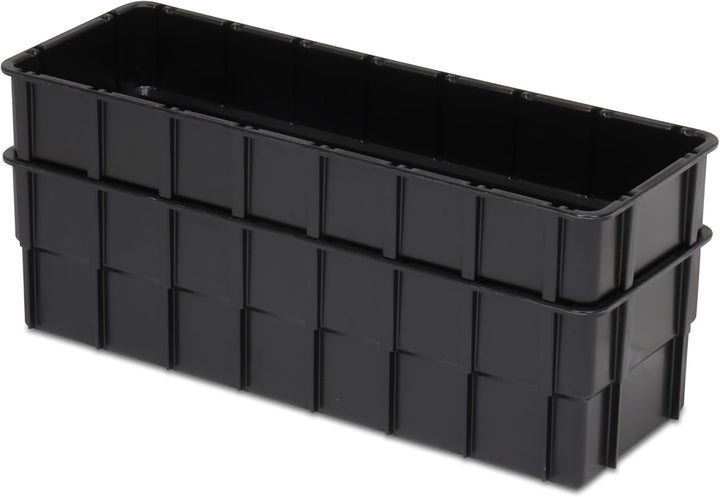 Einsatzkasten Einteilungs-Set für Eurobehälter, Schubladen mit Innenmass 362x262 mm (LxB), 102 mm ho