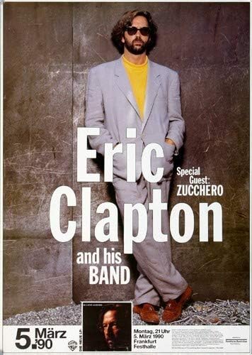 Eric Clapton - Journeyman, Frankfurt 1990 » Konzertplakat/Premium Poster | Live Konzert Veranstaltun