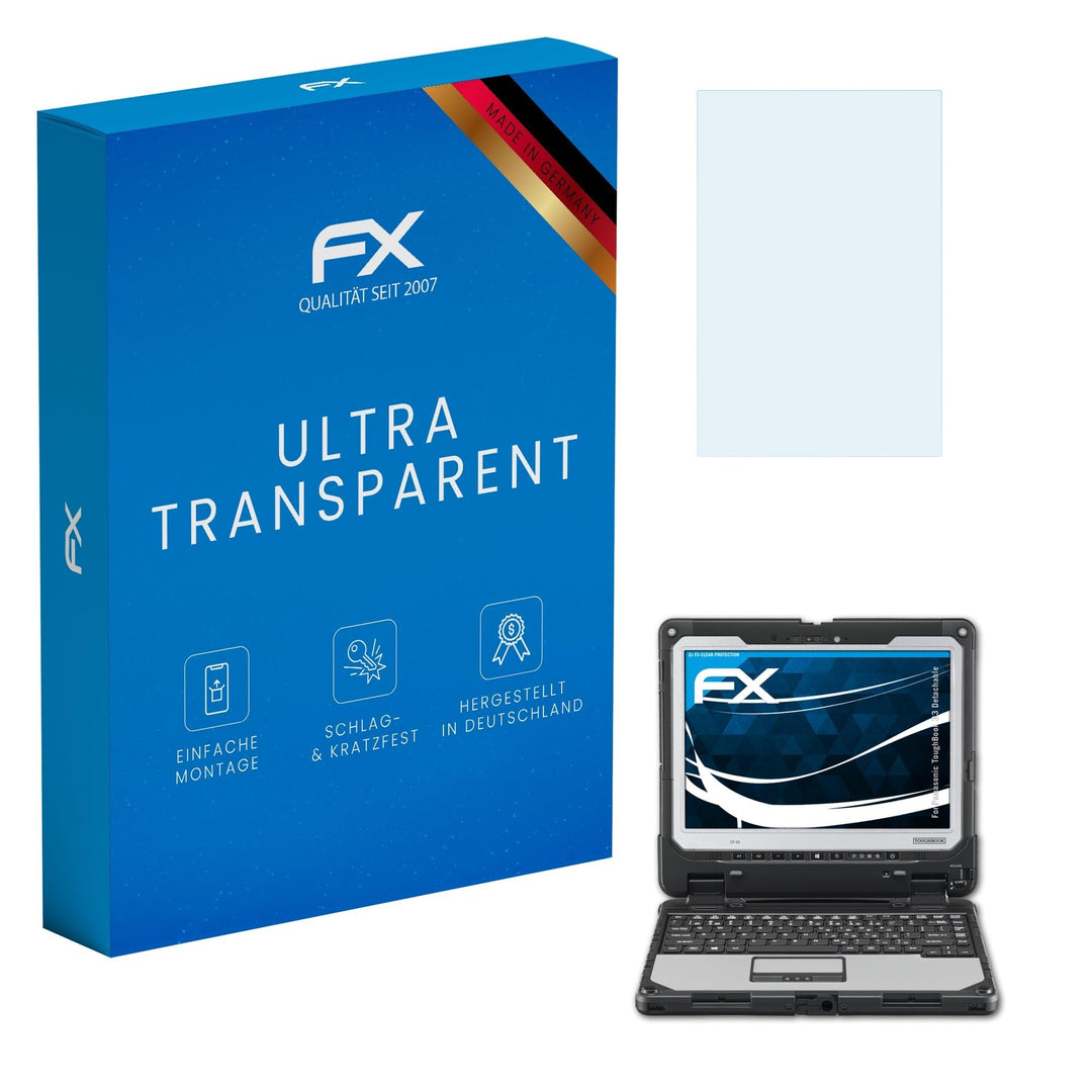 atFoliX Schutzfolie kompatibel mit Panasonic ToughBook 33 Detachable Folie, ultraklare FX Displaysch