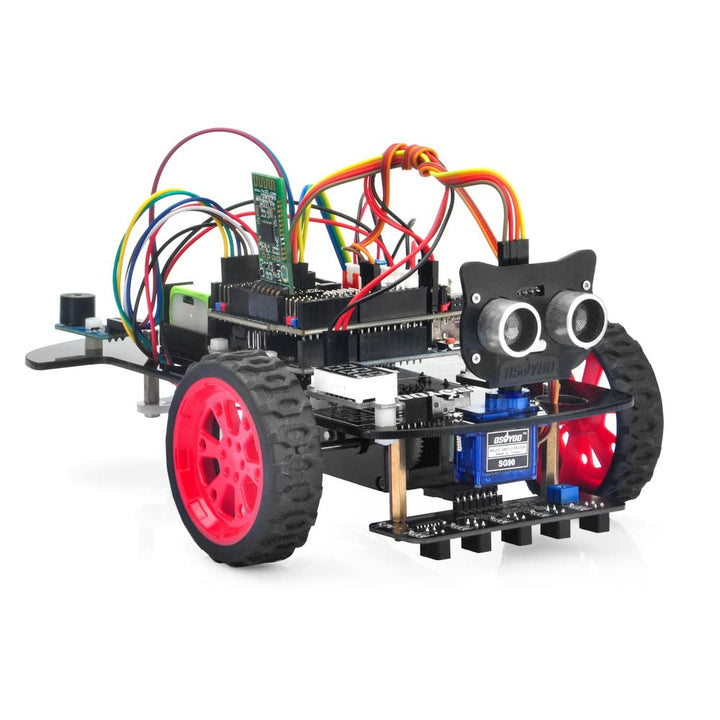 OSOYOO Modell 3 Roboter Auto Bausatz für Arduino | Programmierbares Lern Kit für Anfänger und Profis