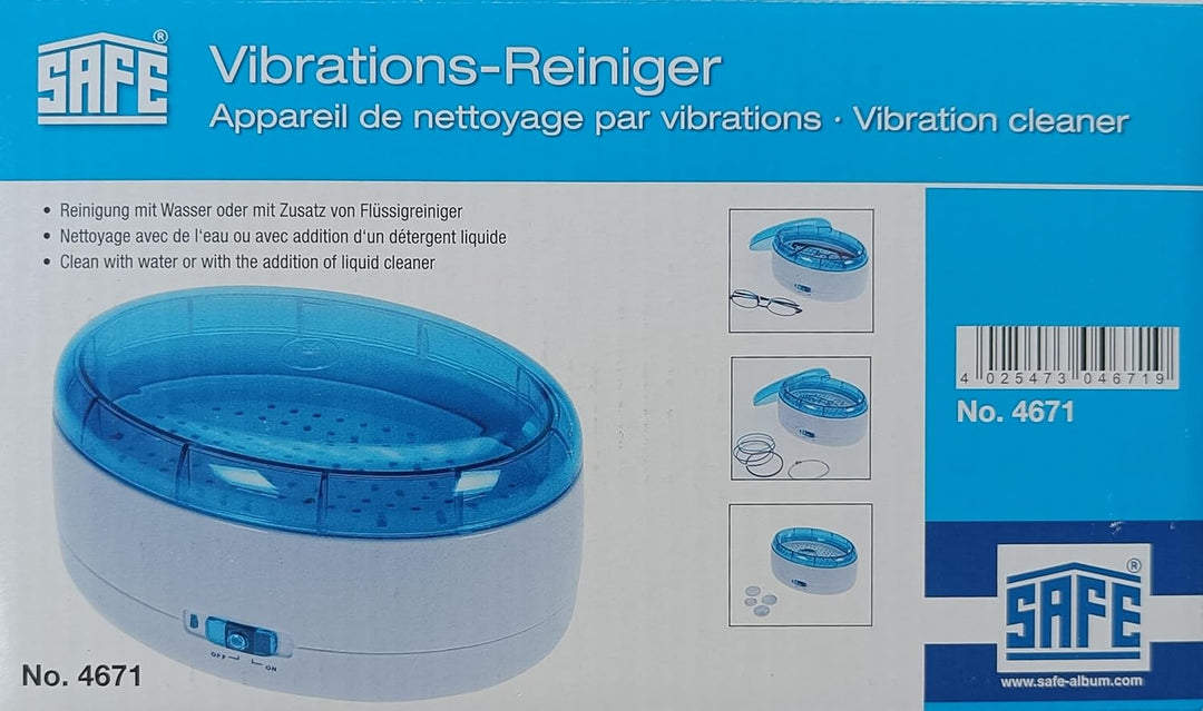 SAFE Vibrationsreiniger für Schmuck, Münzen und Uhren
