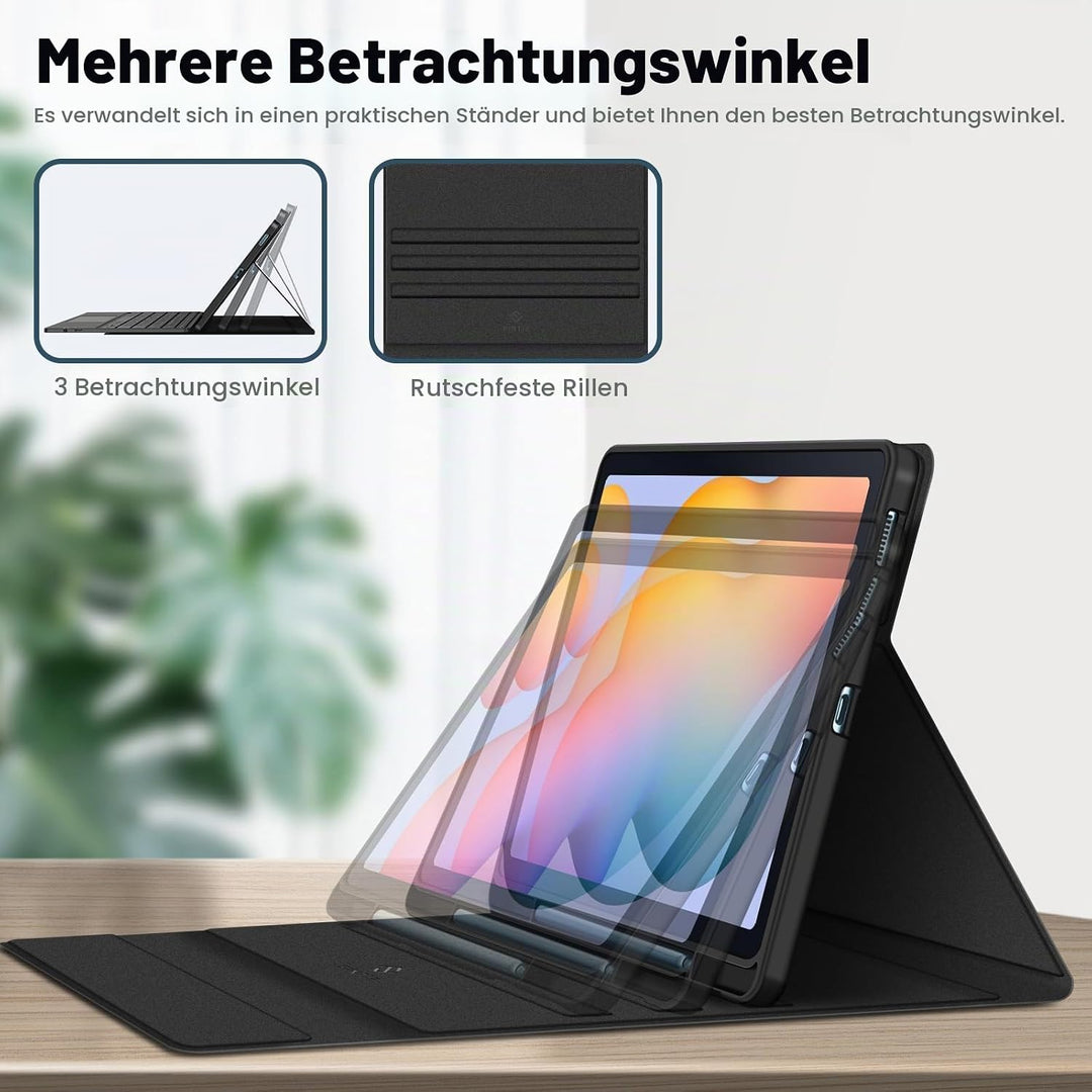 Fintie Tastatur Hülle für Samsung Galaxy Tab S6 Lite 10,4 Zoll 2024/2022/2020 Tablet mit Magnetisch