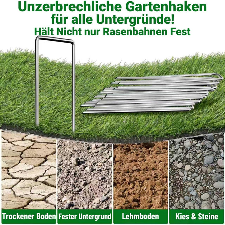 AMAGABELI GARDEN & HOME 500 Erdanker Bodenanker Anti-Rost Stück Aus Gehärtetem 150 MM Durchmesser Ø
