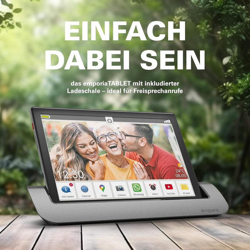 emporiaTABLET | Seniorentablet 4G Volte | Tablet-PC mit SIM-Karte | 10,1-Zoll-Display | Android 11 |