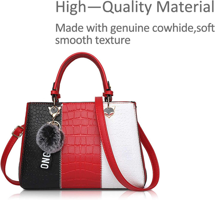 NICOLE & DORIS Damen Handtasche Umhängetasche Henkeltasche Kuriertasche Elegant Damen Handtaschen mi