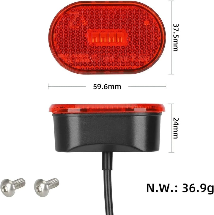 Hinterer Kotflügel mit Rückleucht für Xiaomi 5/5 Pro/5 Max Elektroroller, Hinterradschutzblech mit l