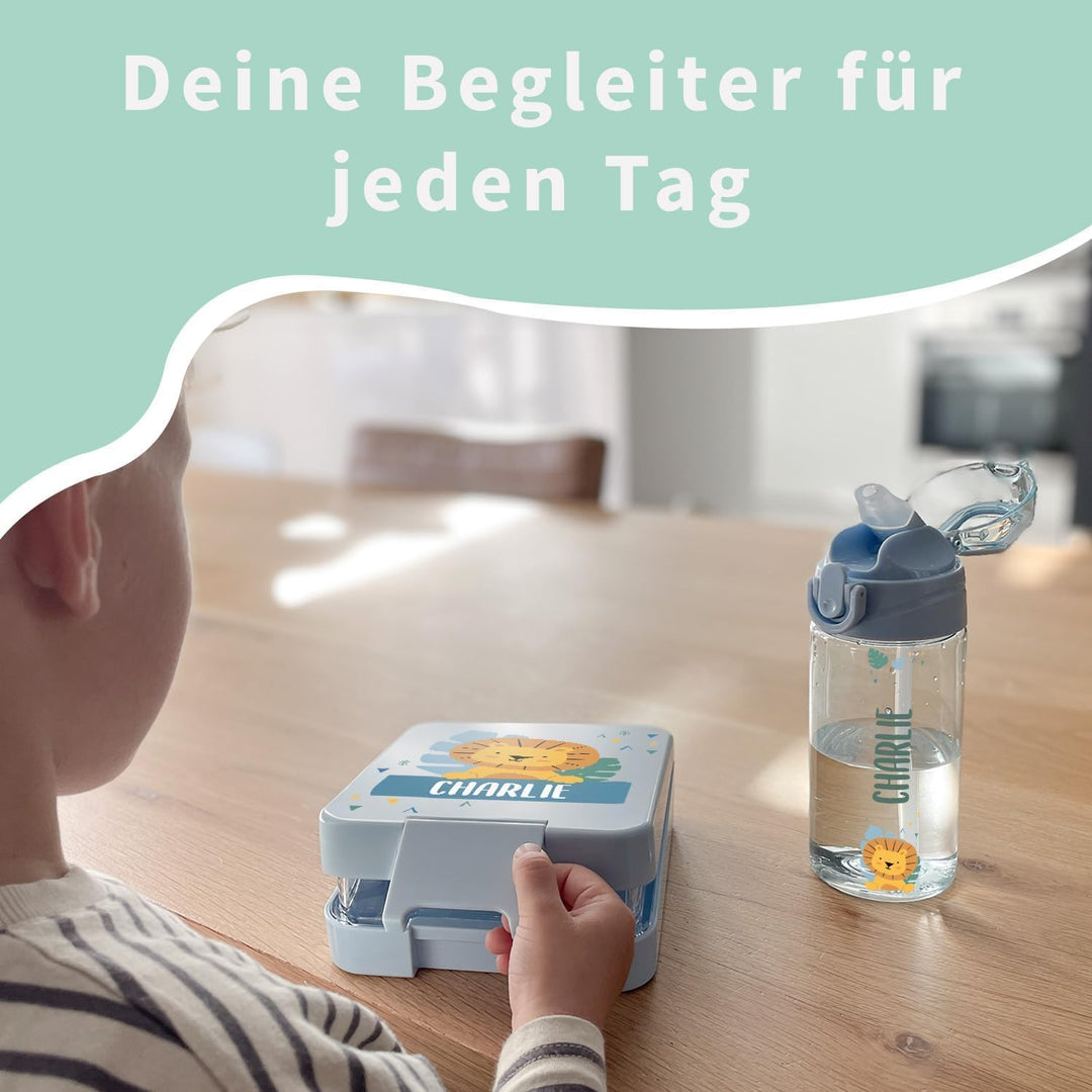 gutmarkiert -Personalisierte Brotdose mit Name - Mikrowellen- und spülmaschinenfest .ideal für Kinde