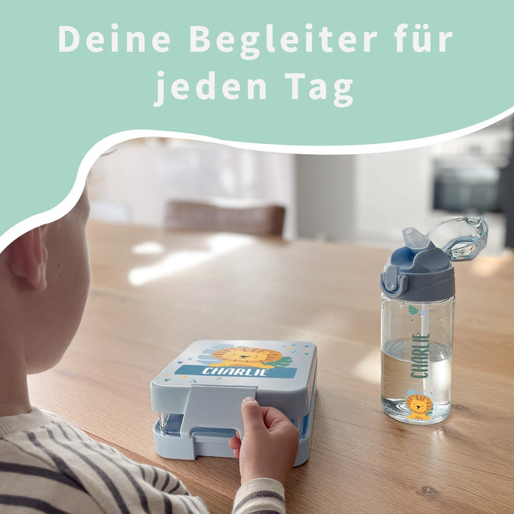 gutmarkiert -Personalisierte Brotdose mit Name - Mikrowellen- und spülmaschinenfest .ideal für Kinde