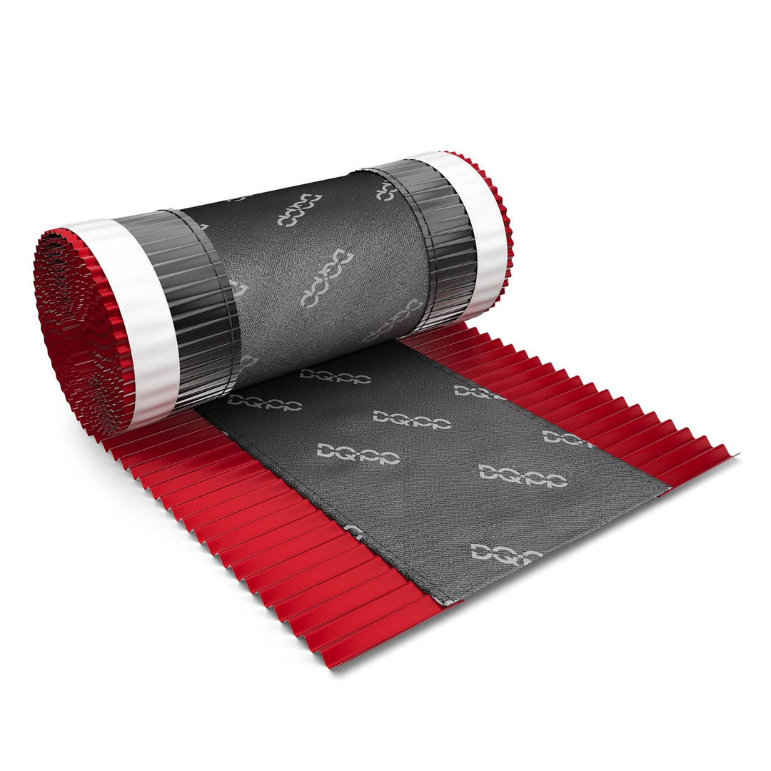 DQ-PP FIRSTBAND | Länge 5m | vRoll | Breite 390mm | Kirsche RAL 3011 | Aluminium PP Vlies | Selbstkl