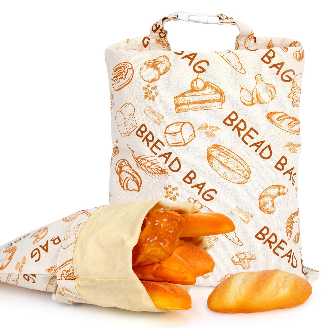 lasuroa Brotbeutel Bienenwachs für Sauerteig, 43x30cm Wiederverwendbar Wiederverwendbarer Brotbeutel