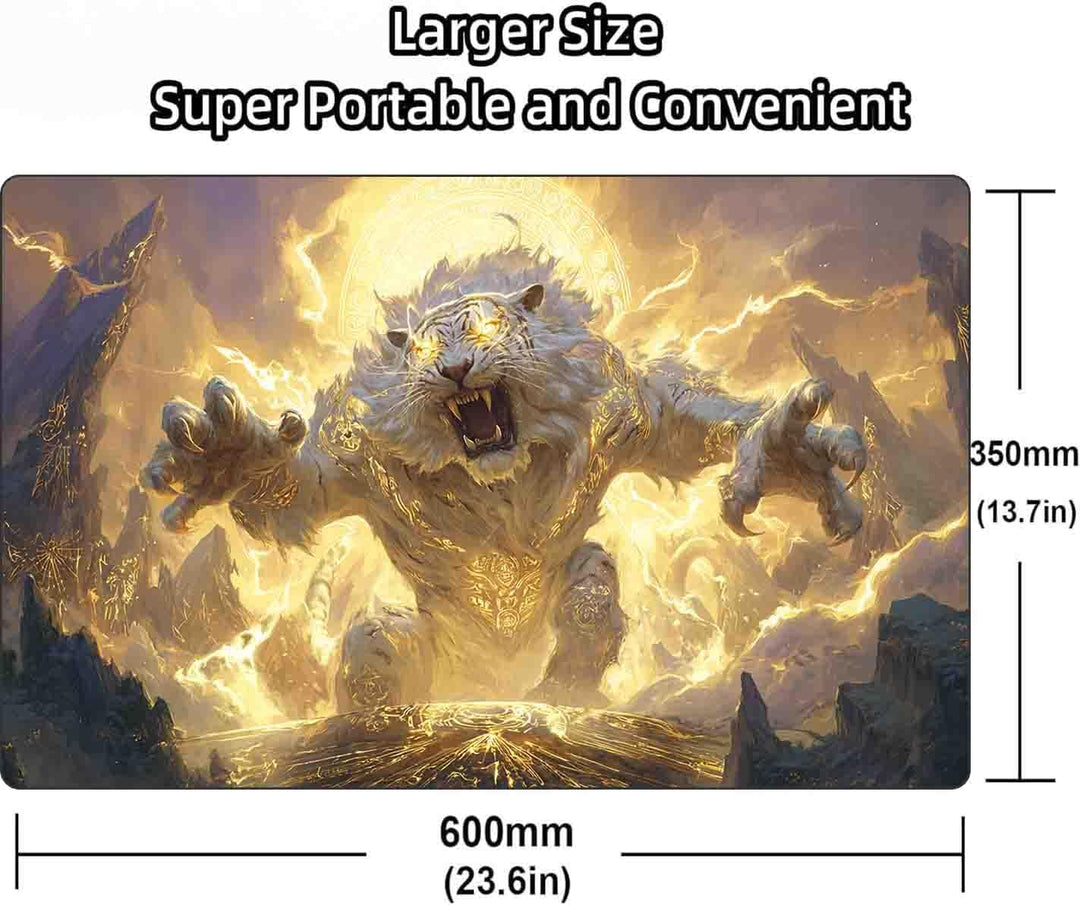 TCG MTG Spielmatte 24 × 14 - Premium-Spielmatte mit genähtem Rand mit glatter Stoffoberfläche und ru