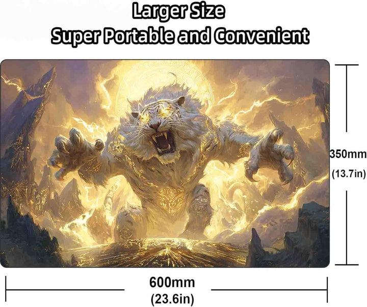 TCG MTG Spielmatte 24 × 14 - Premium-Spielmatte mit genähtem Rand mit glatter Stoffoberfläche und ru