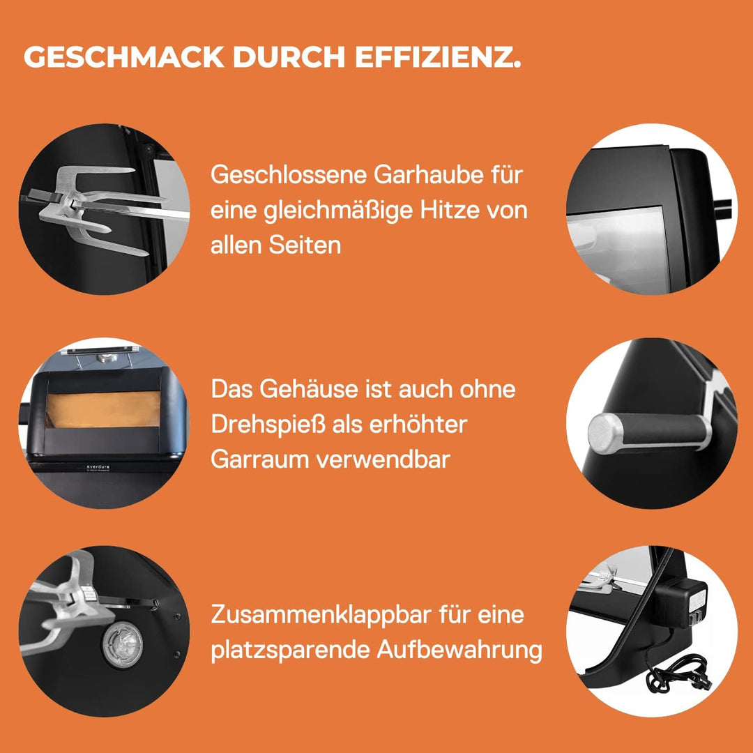Everdure HBG2ROTISEU Rotisserie-System für FORCE