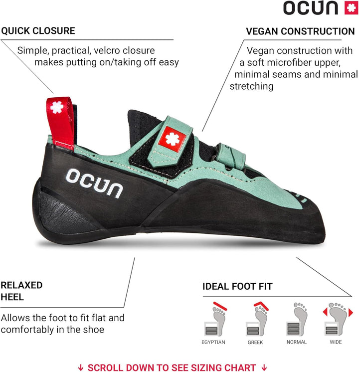 Ocun Herren Striker Qc Ballet Flat 6 Women/5 Men Grüner Malachit, 6 Women/5 Men Grüner Malachit