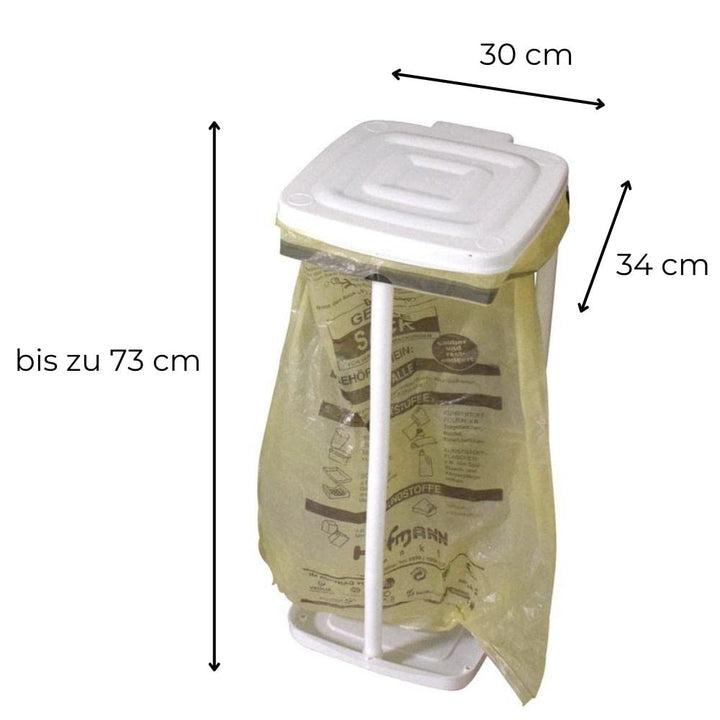 GarPet Müllsack Ständer Müllbeutel Mülleimer Gelber Sack Halter Höhenverstellbar Mülltonne Müllsacks