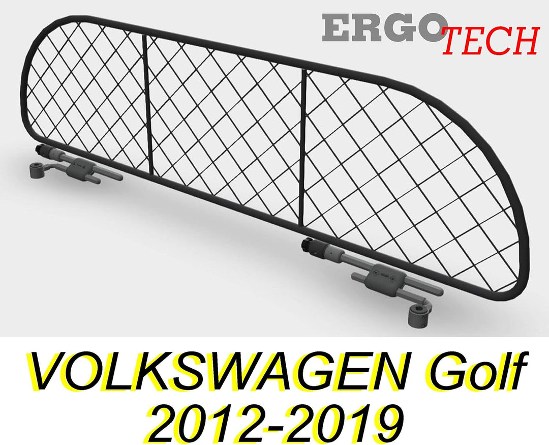 ERGOTECH Trennnetz Trenngitter Hundegitter für Volkswagen Golf Mk7 BJ 2012-2019