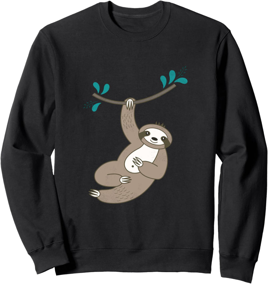 Cooles Faultier-Design Lustiges faules Faultier, das in Sweatshirt