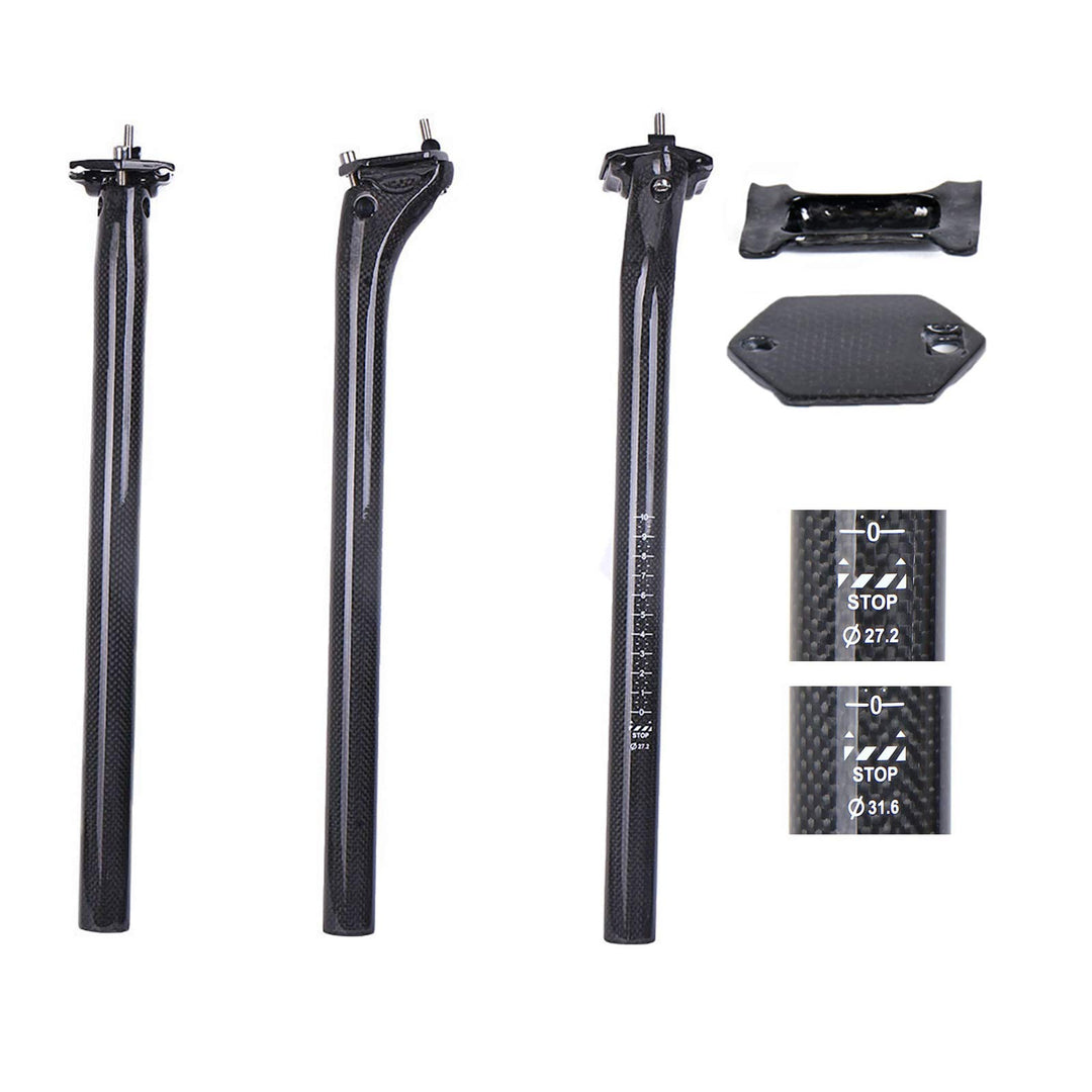 ESEN SP 3k Carbon 27,2/31,6mm * 350 / 400mm Radfahren Fahrrad Sattelstütze Mountainbike/Rennrad BMX