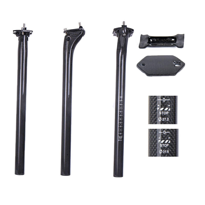 ESEN SP 3k Carbon 27,2/31,6mm * 350 / 400mm Radfahren Fahrrad Sattelstütze Mountainbike/Rennrad BMX