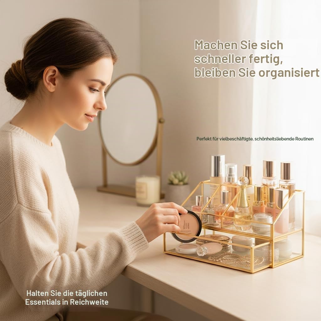 YUEHUA Kosmetikorganiser,Beauty Organizer, Make Up Kosmetik Organizer, Schmink Aufbewahrung Kosmetik