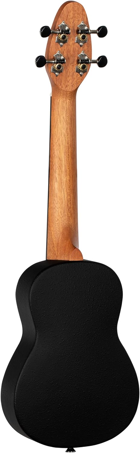 Ortega Guitars Sopran Ukulele orange - Keiki K2 - Starterkit inklusive Tuner, Gurt, 5 Medium Plektre
