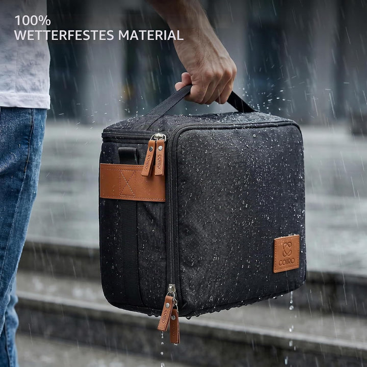 C Coiro Kameratasche Spiegelreflex Wasserdicht, Kamera Tasche Klein, Kamera Umhängetasche für Kompak