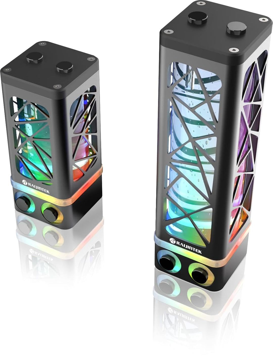Raijintek Compatible ANTILA Pure R100B Ausgleichsbehälter, 172,5mm, ARGB - schwarz, R100B