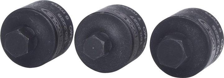 KS Tools 150.2225 3/8" Bremssattel-Stecknuss-Satz, 3-tlg.