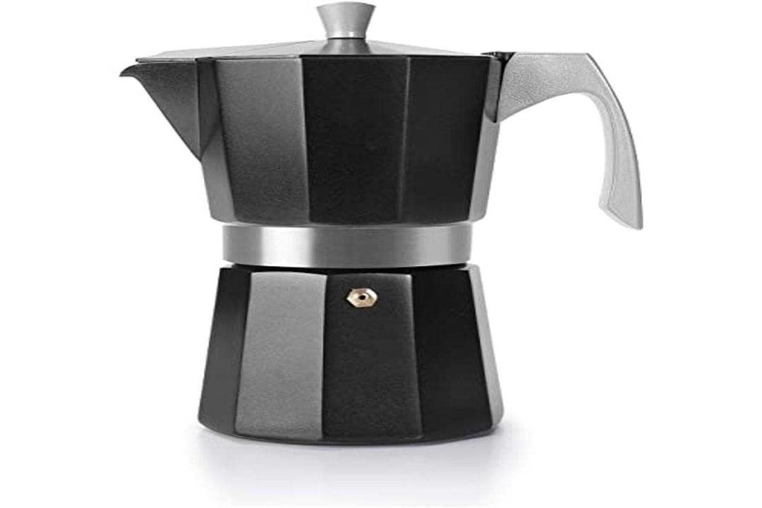 IBILI - Express-Kaffeekocher Evva Black, 12 Tassen, 600 ml, Aluminiumdruckguss, für Induktionsherde