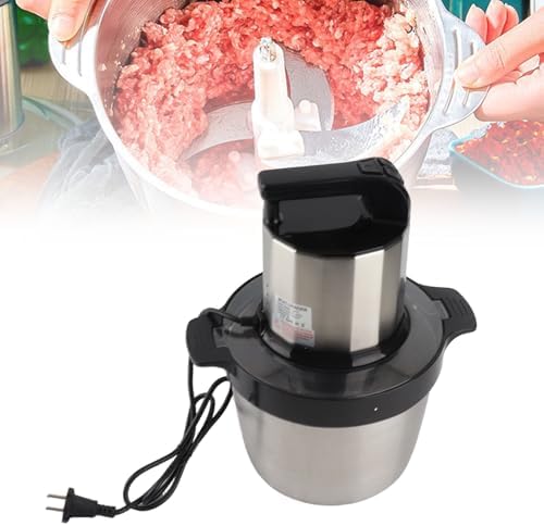 Elektrischer Fleischzerkleinerer, 6 L, 2000 W, Edelstahl-Küchenmaschine, Mixer C mit 2 Gängen für Ef