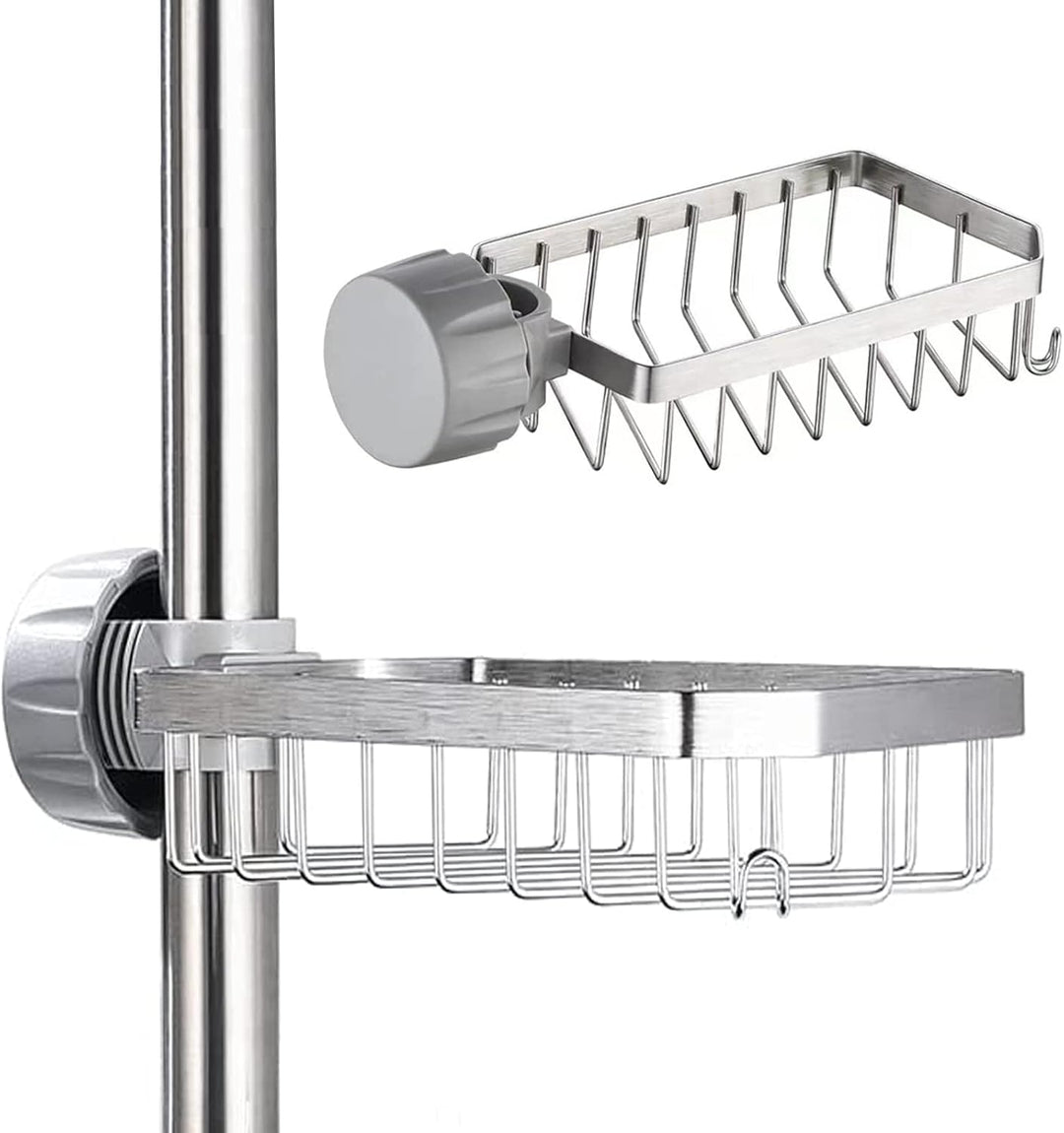 Bnimtm Dusch-Caddy Regal, ohne Bohren, Seifenhalter, 304 Edelstahl, Badezimmer-Caddy für Duschstange