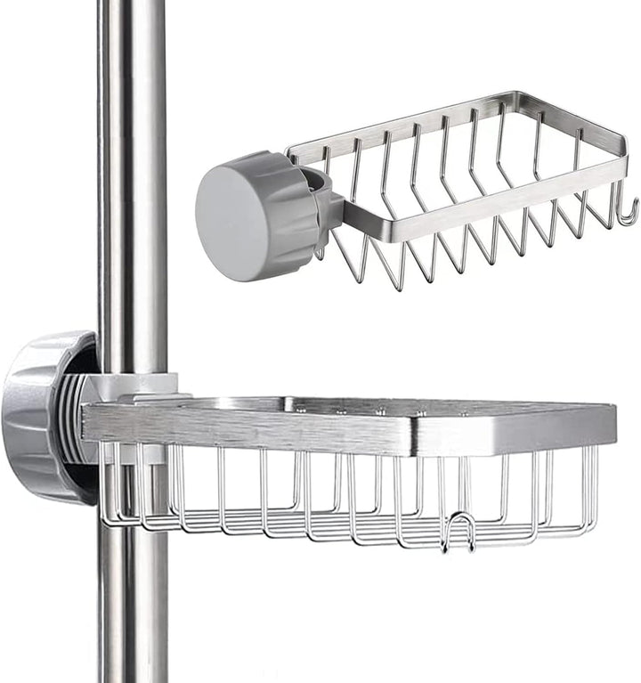 Bnimtm Dusch-Caddy Regal, ohne Bohren, Seifenhalter, 304 Edelstahl, Badezimmer-Caddy für Duschstange