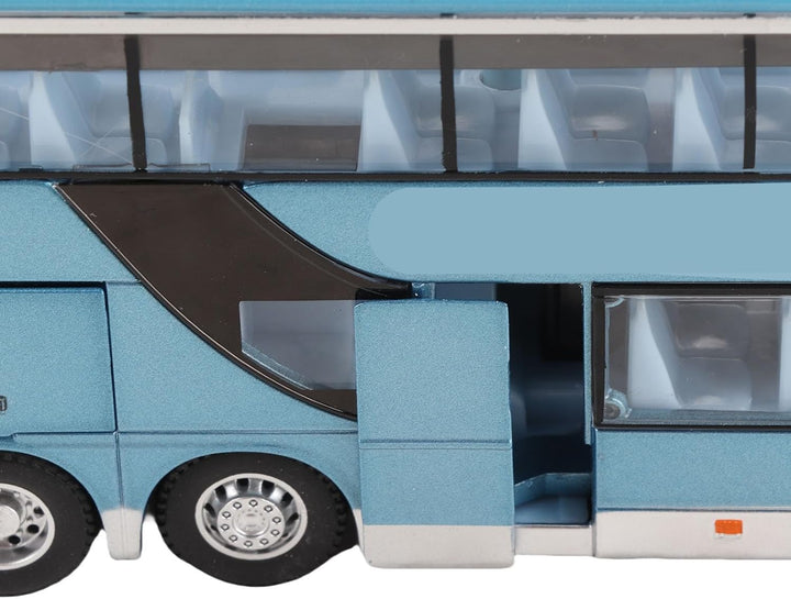 Doppelstock Linienbus, Elektrisches 1:32 Legierungs Doppeldeckerbus Modellspielzeug mit leichter Mus